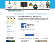Tablet Screenshot of lightingstorestoronto.net